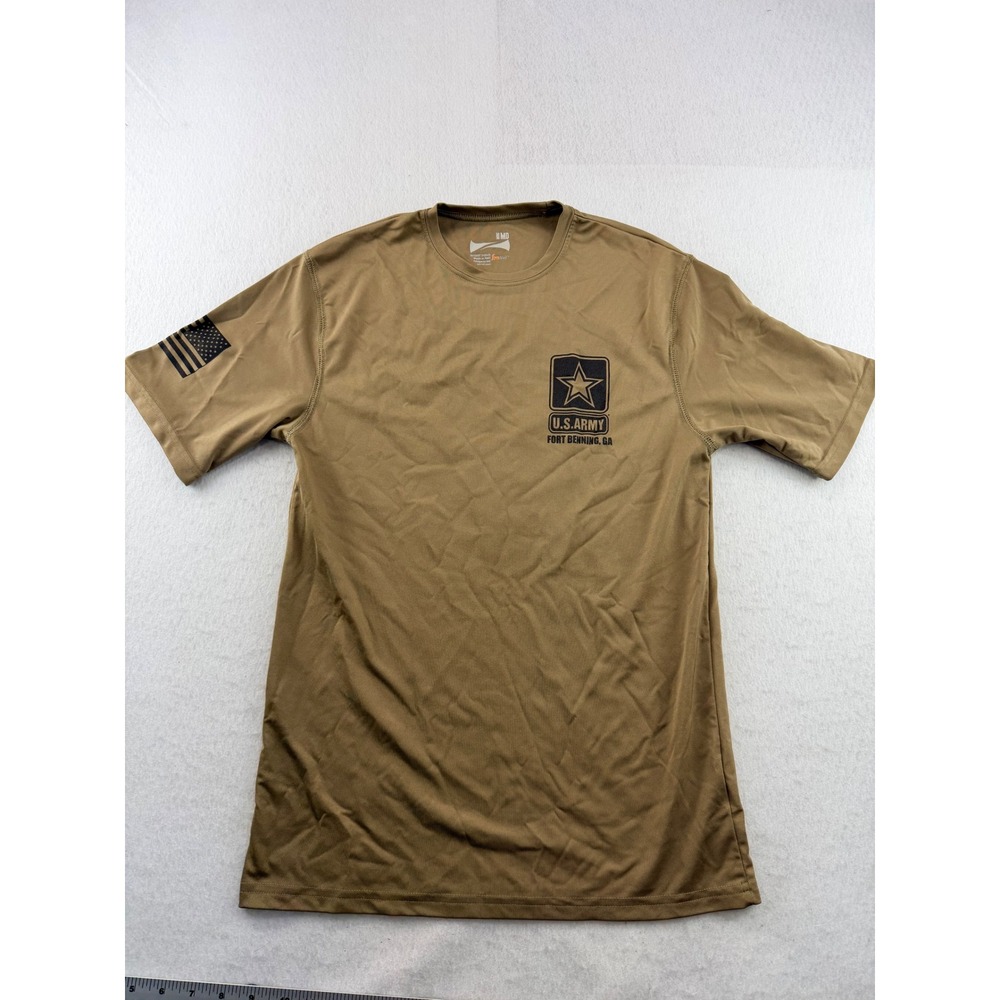 Zorrel US Army Fort Benning GA Syntrel Performance Shirt Coyote Brown Mens MD